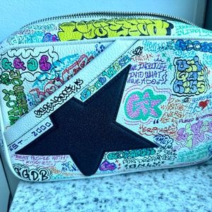 Golden goose graffiti cross body bag